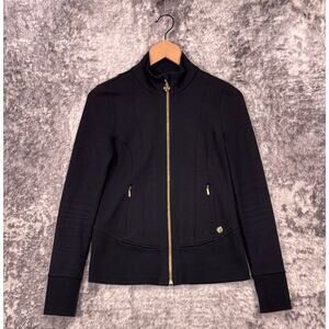 Lilly Pulitzer Jacket XXS Womens Luxletic Al Fresco Black Full Zip